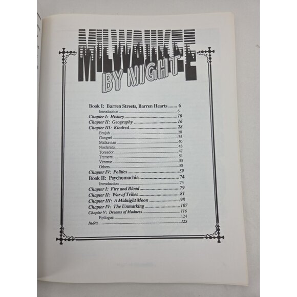 Milwaukee by Night City Sourcebook Vampire Masquerade White Wolf WW2105 1992 - Picture 4 of 10